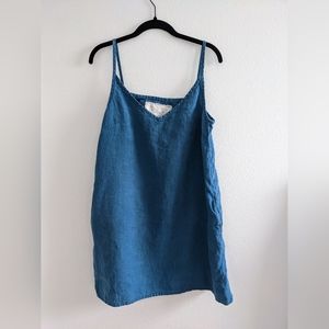 not perfect linen slip dress